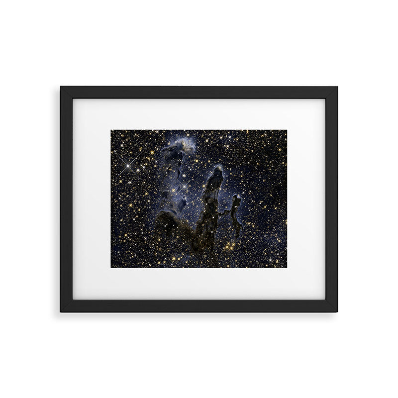 Pillars of Creation / Eagle Nebula in infrared (NASA/ESA Hubble Space Telescope) Framed Art Print Gallery Image 6