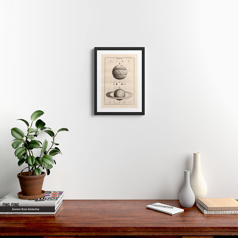 Planets from Thomas Wright's "An Original Theory or New Hypothesis of the Universe," 1750 Framed Art Print Gallery Image 2