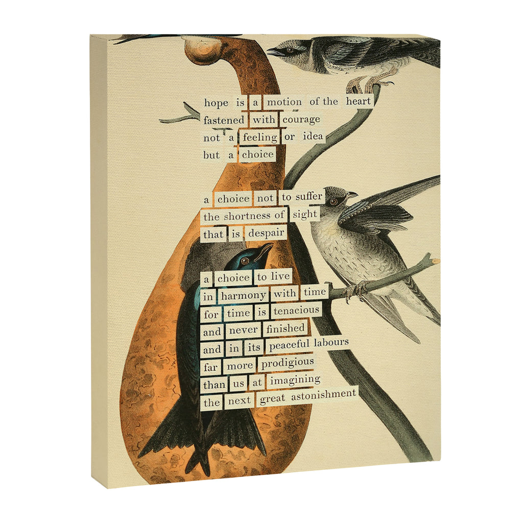 Purple Martin Divination from # An Almanac of Birds # Divinations for Uncertain Days Canvas Print Gallery Image 6