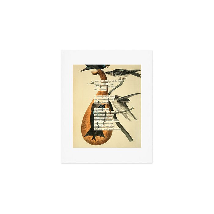 Purple Martin Divination from # An Almanac of Birds # Divinations for Uncertain Days Art Print Gallery Image 1