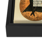 Purple Martin Divination from # An Almanac of Birds # Divinations for Uncertain Days Framed Canvas Print Gallery Image 3