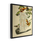 Ruby-throated Hummingbird Divination from # An Almanac of Birds # Divinations for Uncertain Days Framed Canvas Print Gallery Image 2