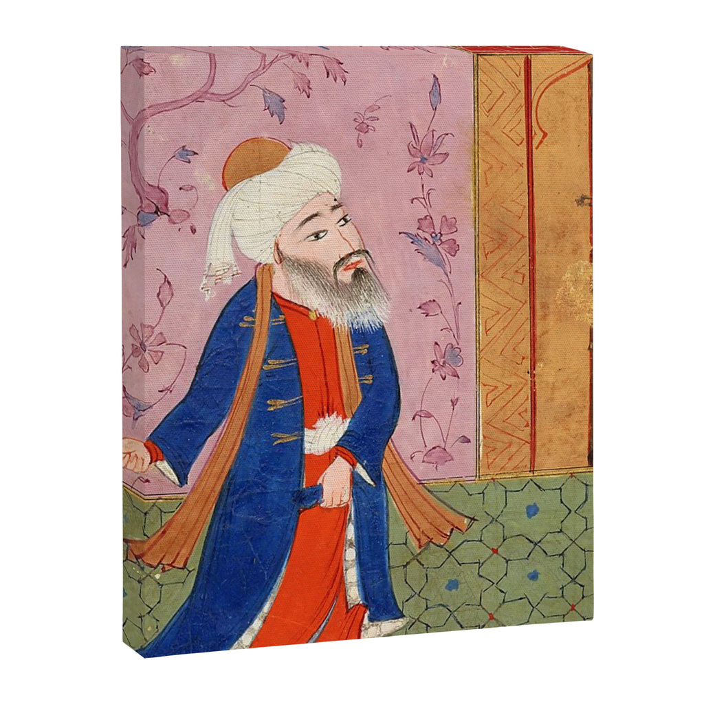 Rumi (detail from a 16th-century Persian illuminated manuscript)  Canvas Print Gallery Image 6