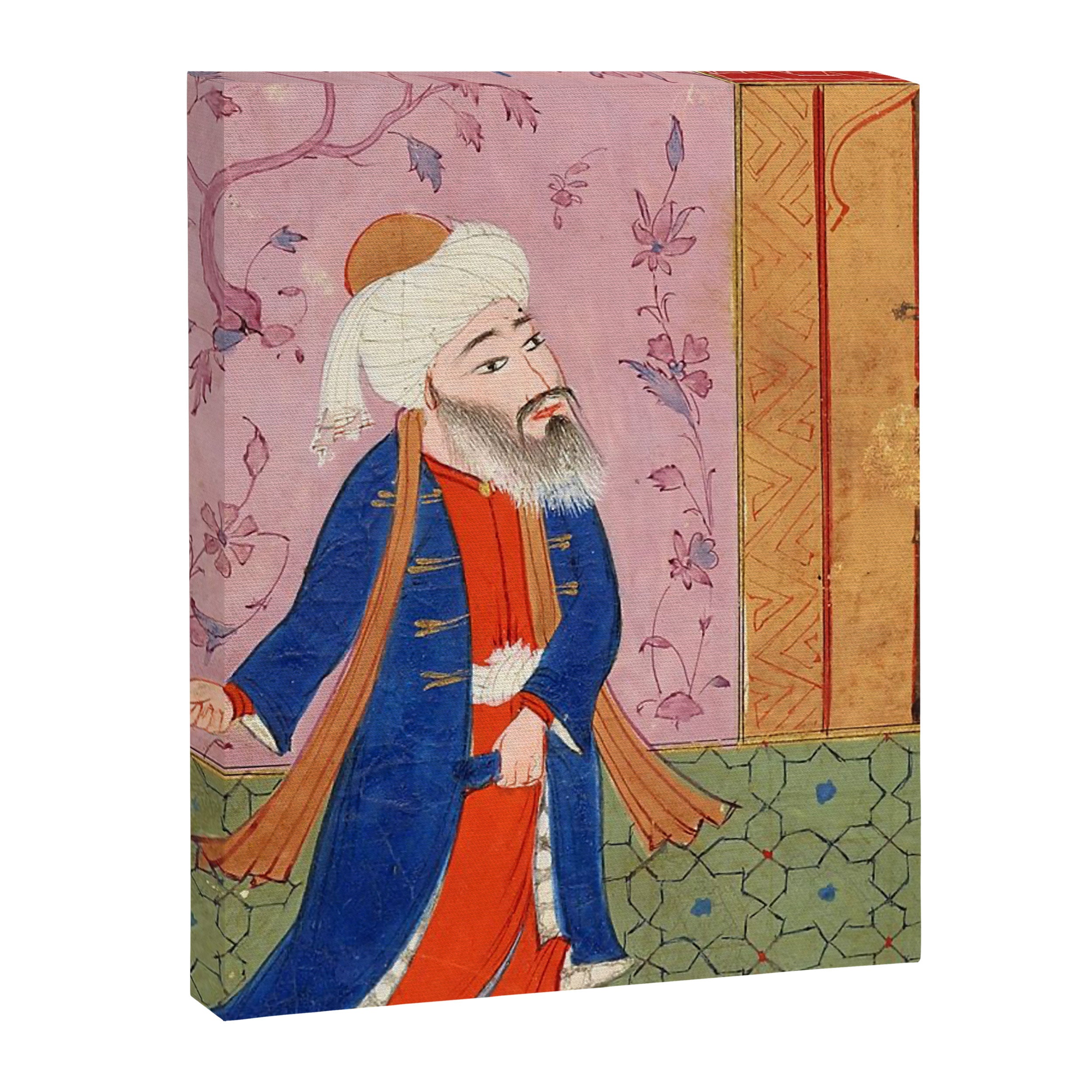 Rumi (detail from a 16th-century Persian illuminated manuscript)  Canvas Print Gallery Image 6