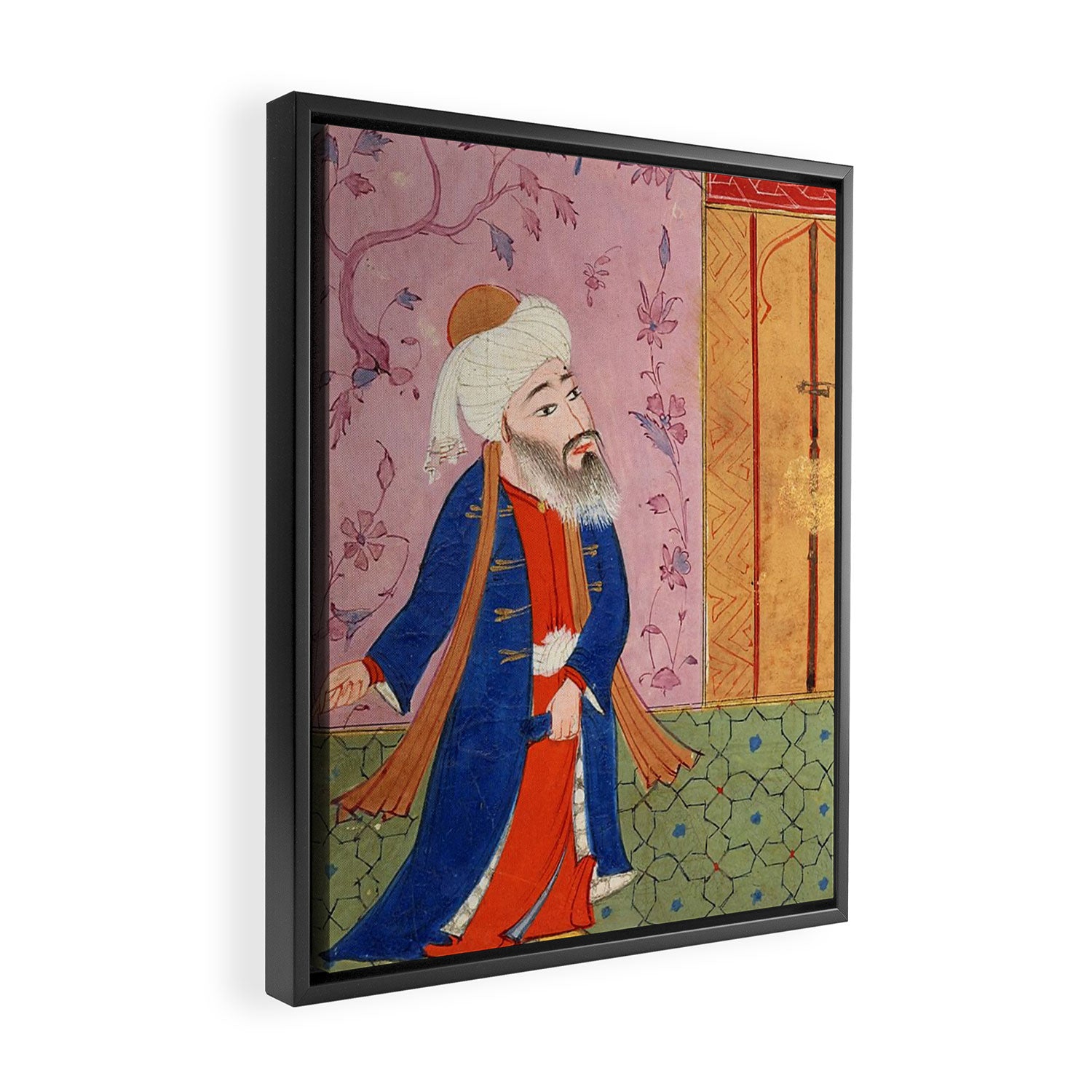 Rumi (detail from a 16th-century Persian illuminated manuscript)  Framed Canvas Print Gallery Image 2