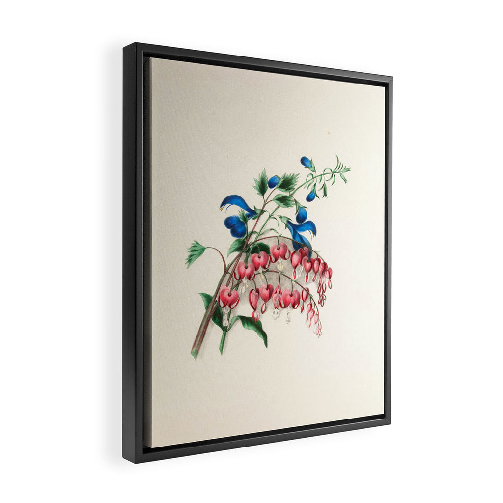  Salvia and dielytra flowers by Clarissa Munger Badger, 1866 (benefitting The Nature Conservancy) Framed Canvas Print Gallery Image 2