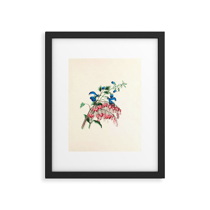  Salvia and dielytra flowers by Clarissa Munger Badger, 1866 (benefitting The Nature Conservancy) Framed Art Print Gallery Image 5