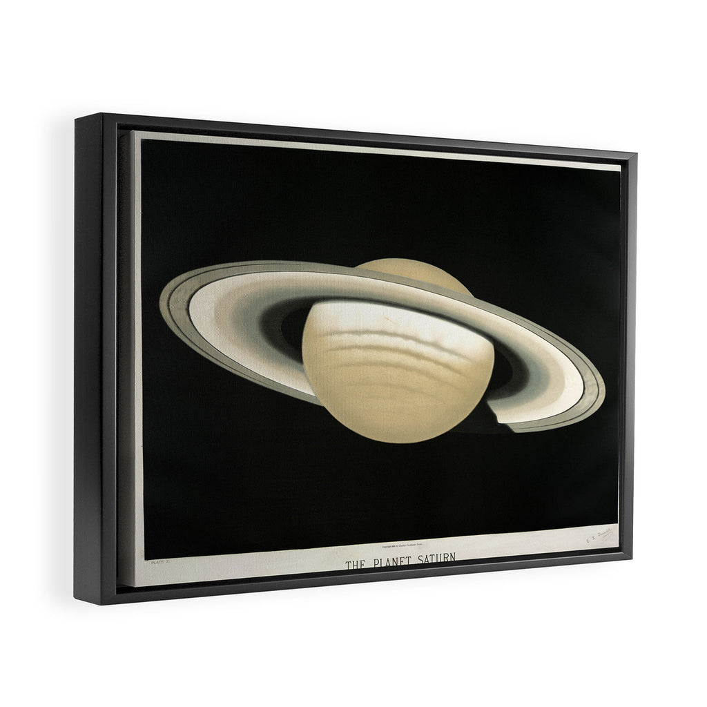 Saturn by Étienne Léopold Trouvelot (1874) Framed Canvas Print Gallery Image 2