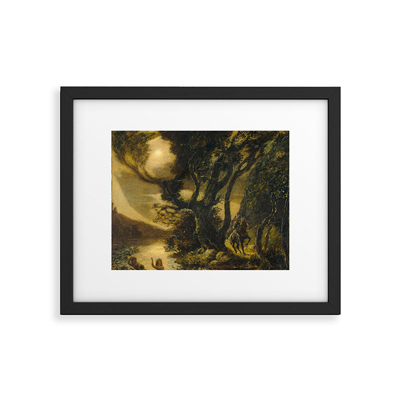 "Siegfried and the Rhine Maidens" by Albert Pinkham Ryder (1888/1891) Framed Art Print Gallery Image 6