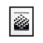 "Sky and Water I" by M.C. Escher Framed Art Print Gallery Image 6