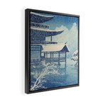 "Snow on Lake" by Hasui Kawase, 1922 Framed Canvas Print Gallery Image 2