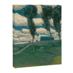 "Spring Landscape with Poplar Trees" by Alois Kalvoda, circa 1914-1920 Canvas Print Gallery Image 8