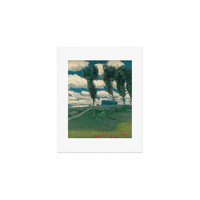 "Spring Landscape with Poplar Trees" by Alois Kalvoda, circa 1914-1920 Art Print Gallery Image 1