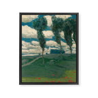 "Spring Landscape with Poplar Trees" by Alois Kalvoda, circa 1914-1920 Framed Canvas Print Gallery Image 8