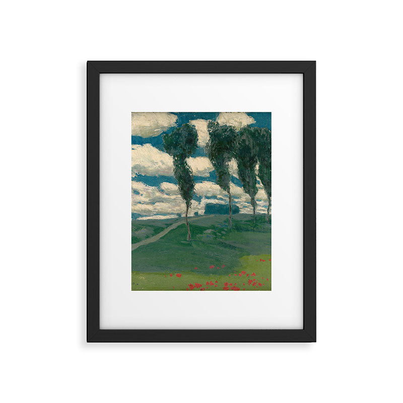 "Spring Landscape with Poplar Trees" by Alois Kalvoda, circa 1914-1920 Framed Art Print Gallery Image 6