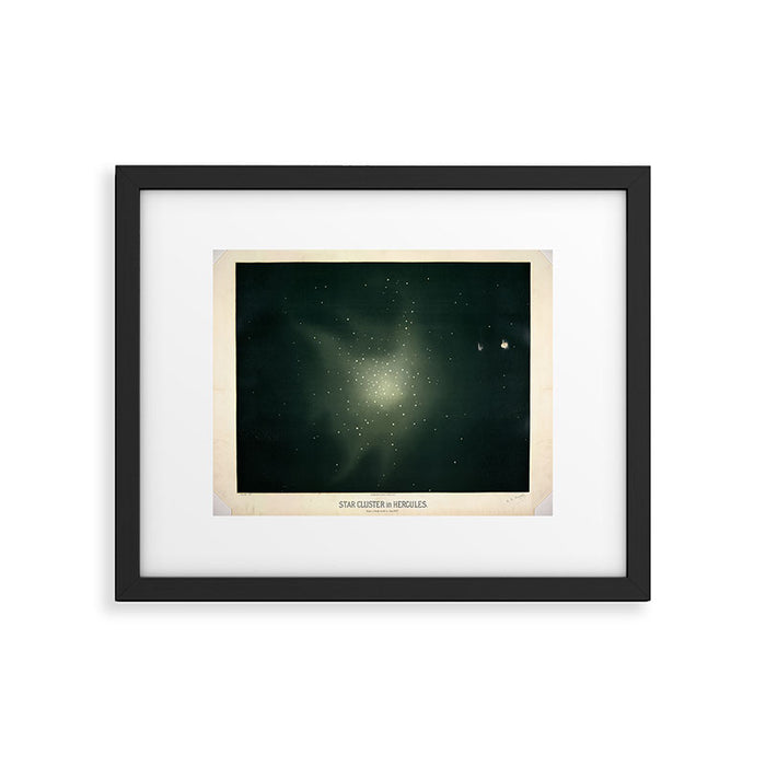 Star clusters in Hercules by Étienne Léopold Trouvelot (1877) Framed Art Print Gallery Image 1