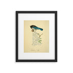 Stellers Jay Divination from # An Almanac of Birds # Divinations for Uncertain Days Framed Art Print Gallery Image 5