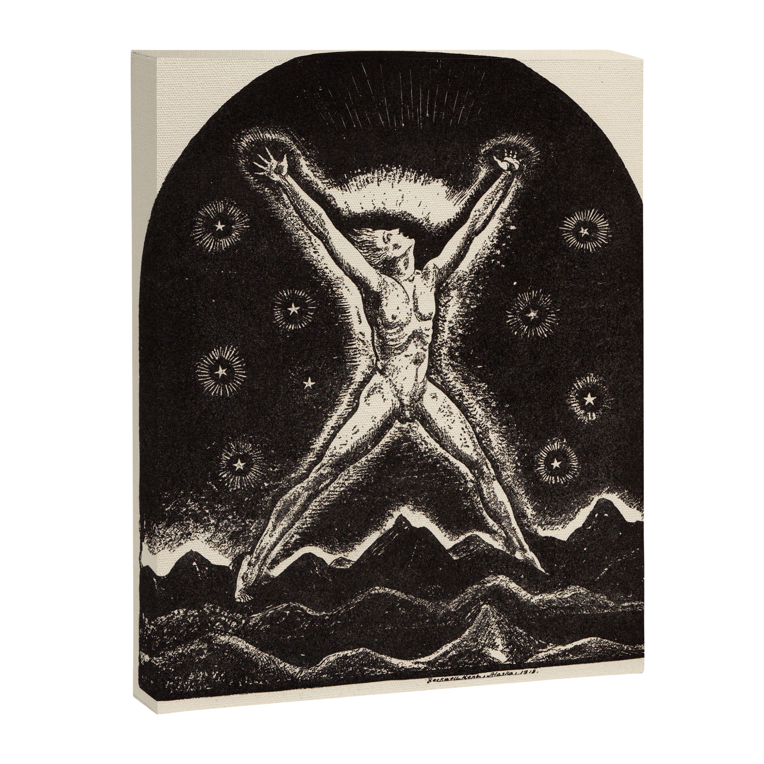 "Superman" by Rockwell Kent (1919) Canvas Print Gallery Image 6
