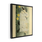 Swan Divination from 'An Almanac of Birds - Divinations for Uncertain Days' (almanacofbirds.org) Framed Canvas Print Gallery Image 2