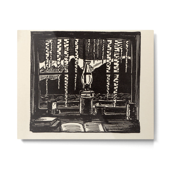 "The Cabin Window" by Rockwell Kent (1918) Metal Print Gallery Image 1