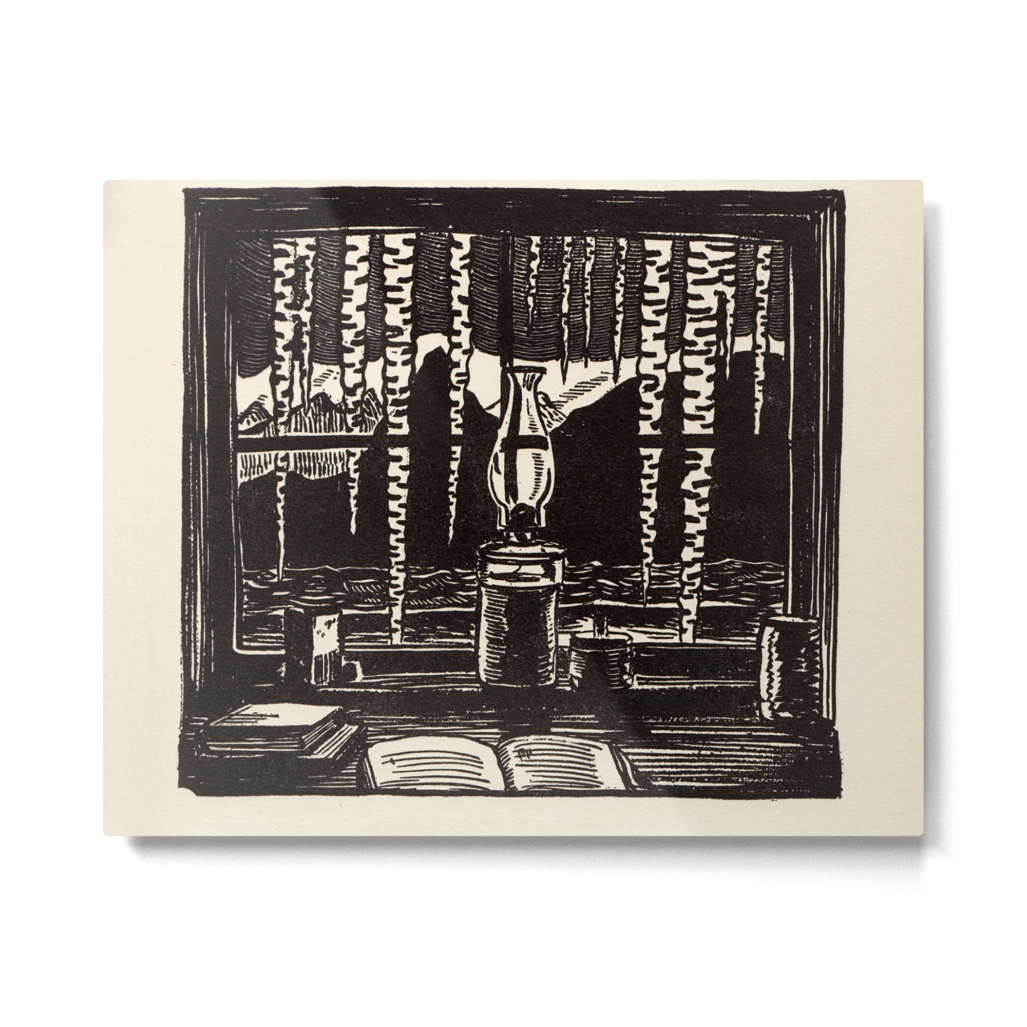 "The Cabin Window" by Rockwell Kent (1918) Metal Print Gallery Image 4