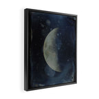 The first surviving photograph of the Moon (John Adams Whipple, Harvard College Observatory, 1852) Framed Canvas Print Gallery Image 2
