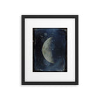 The first surviving photograph of the Moon (John Adams Whipple, Harvard College Observatory, 1852) Framed Art Print Gallery Image 5
