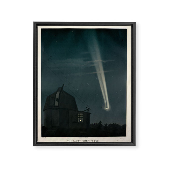 The great comet of 1881 by Étienne Léopold Trouvelot Framed Canvas Print Gallery Image 1