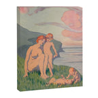"The merriment of the two babes that crawl over the grass in the sun" Canvas Print Gallery Image 6