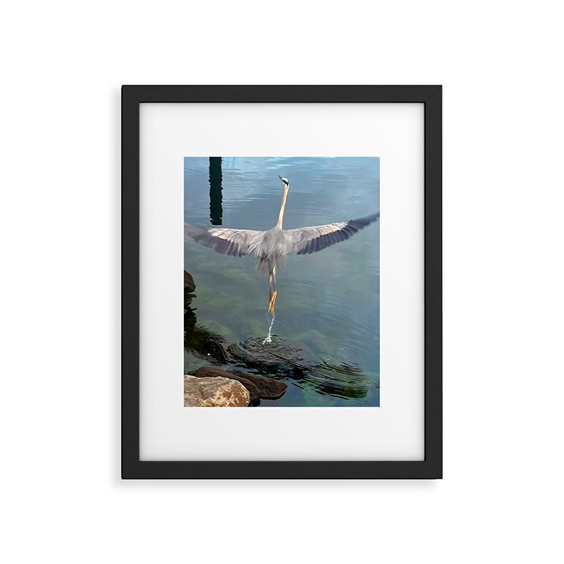 The Mystic (Great Blue Heron) Framed Art Print Gallery Image 4