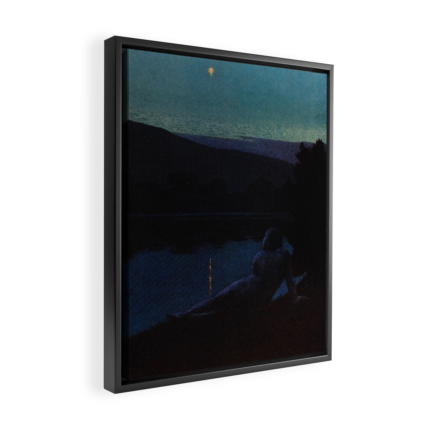 "The night follows along, with millions of suns, and sleep, and restoring darkness" (Margaret Cook) Framed Canvas Print Gallery Image 2