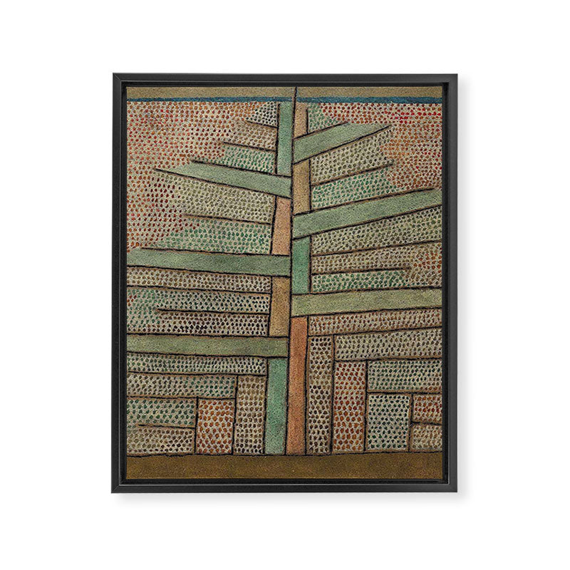 "The Pine Tree" by Paul Klee (1932) Framed Canvas Print Gallery Image 8