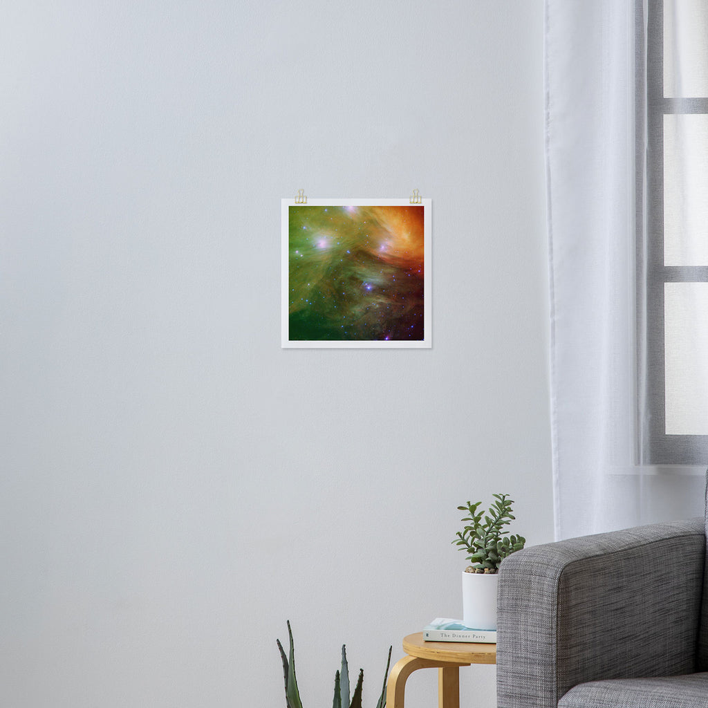 The Seven Sisters / Pleiades (Spitzer Space Telescope) Art Print Gallery Image 3