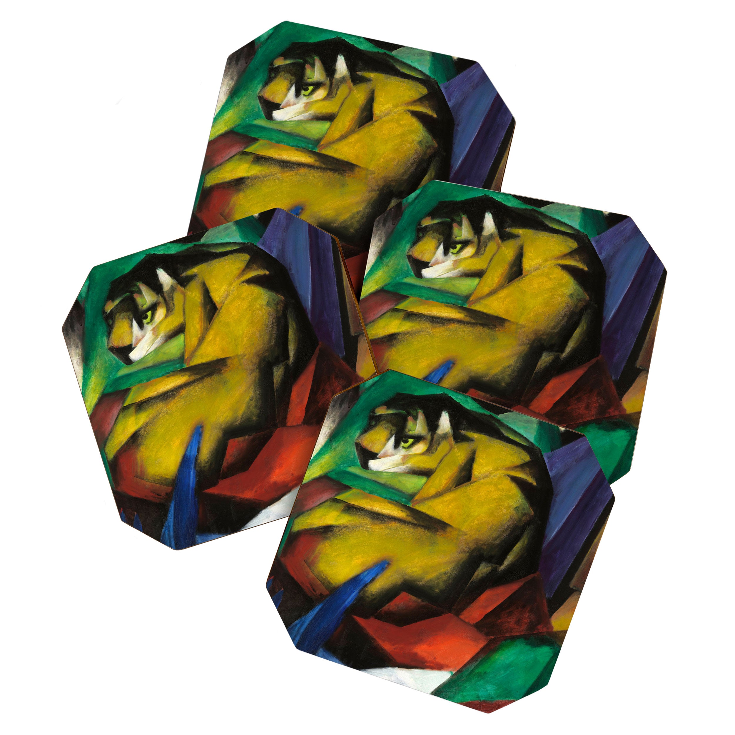 "The Tiger" by Franz Marc, 1912 Coaster Gallery Image 1