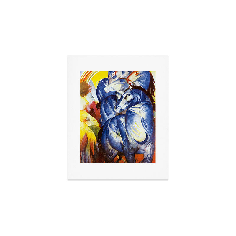 "The Tower of Blue Horses" by Franz Marc, 1913 Art Print Gallery Image 1