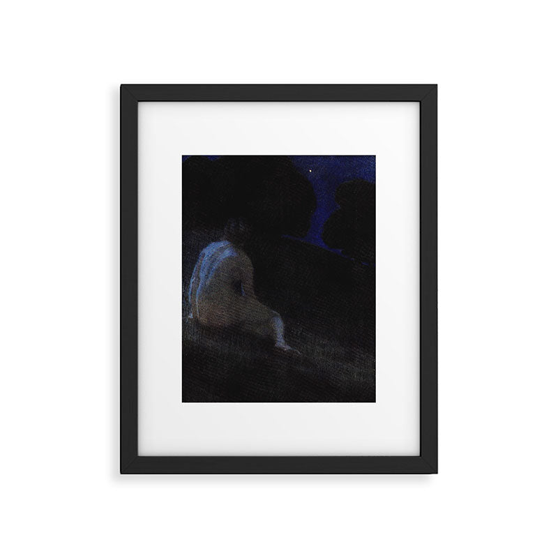 "Thoughts, silent thoughts, of Time and Space and Death" (Margaret C. Cook, Leaves of Grass, 1913) Framed Art Print Gallery Image 4