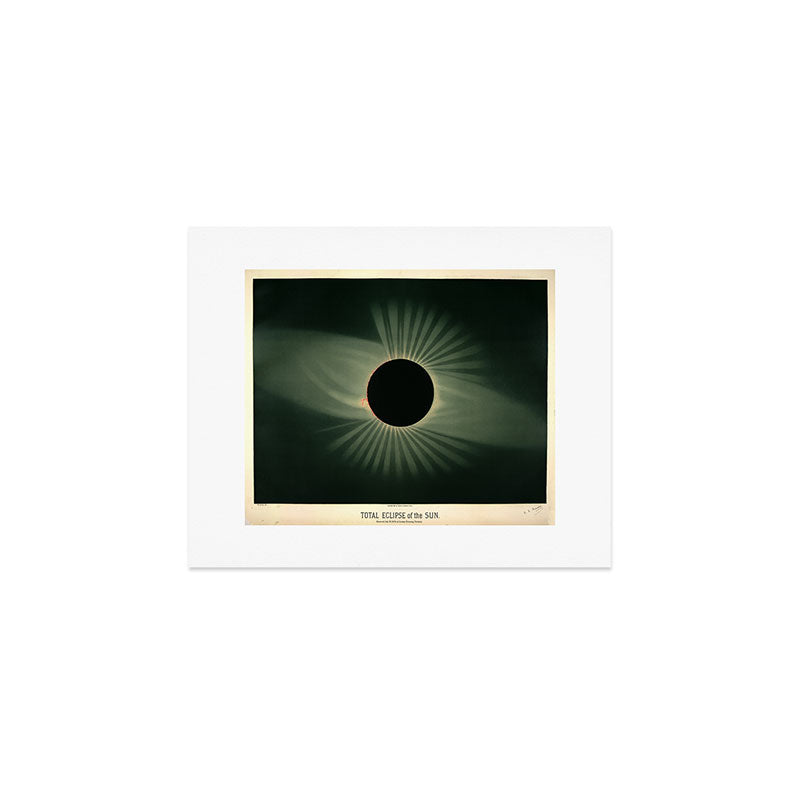 Total solar eclipse by Étienne Léopold Trouvelot (1878) Art Print Gallery Image 1
