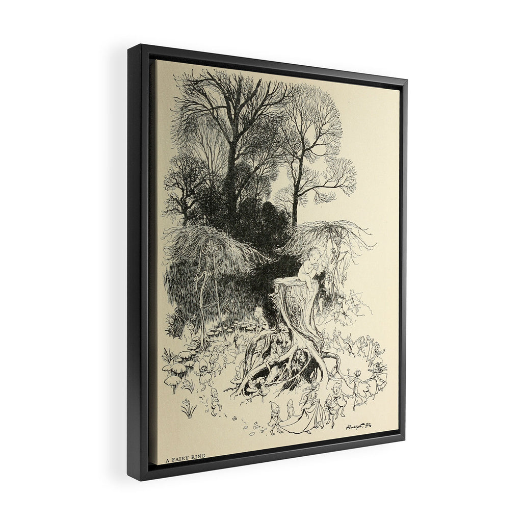 Trees by Arthur Rackham from "PeterPan in Kensington Gardens," 1906 Framed Canvas Print Gallery Image 2