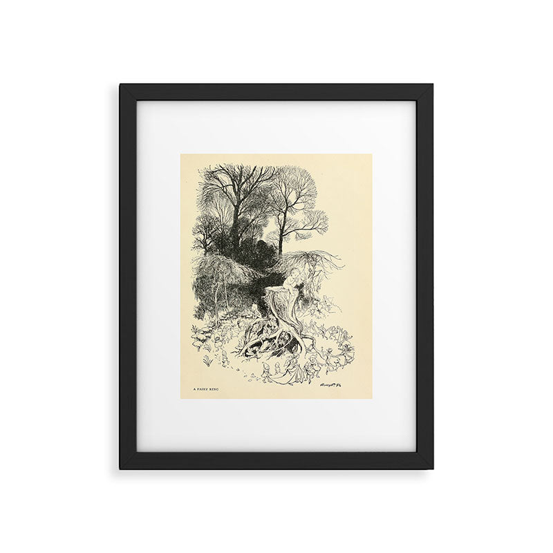 Trees by Arthur Rackham from "PeterPan in Kensington Gardens," 1906 Framed Art Print Gallery Image 4