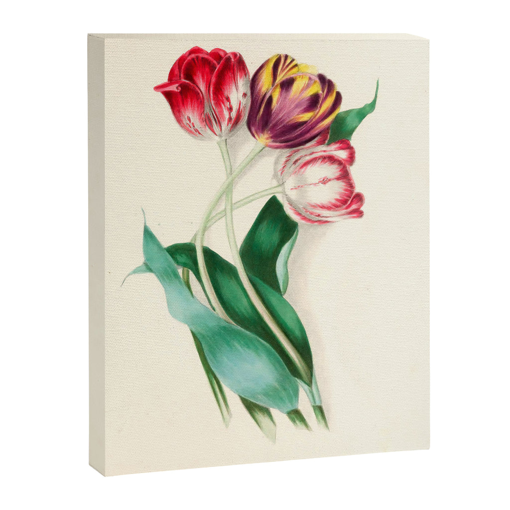 Tulips by Clarissa Munger Badger, "Floral Belles," 1866 (benefitting The Nature Conservancy) Canvas Print Gallery Image 6