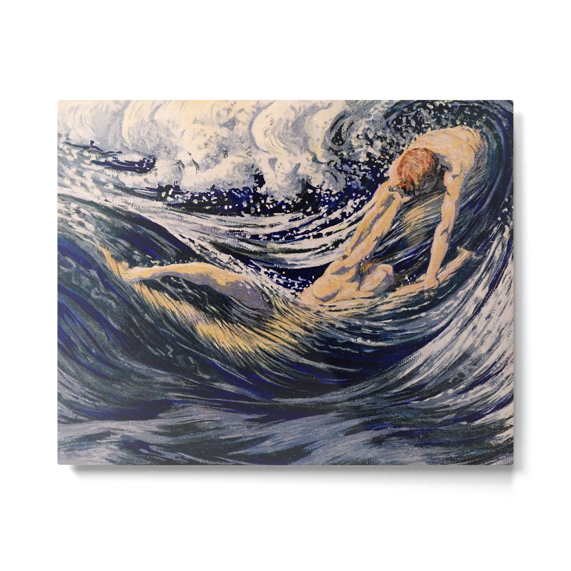 "Two fishes swimming in the sea not more lawless than we" (Margaret C. Cook, Leaves of Grass, 1913) Metal Print Gallery Image 4