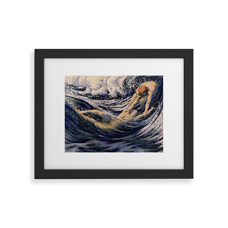 "Two fishes swimming in the sea not more lawless than we" (Margaret C. Cook, Leaves of Grass, 1913) Framed Art Print Gallery Image 4