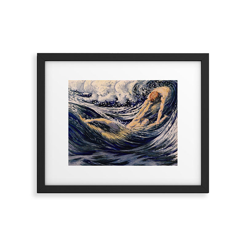 "Two fishes swimming in the sea not more lawless than we" (Margaret C. Cook, Leaves of Grass, 1913) Framed Art Print Gallery Image 5