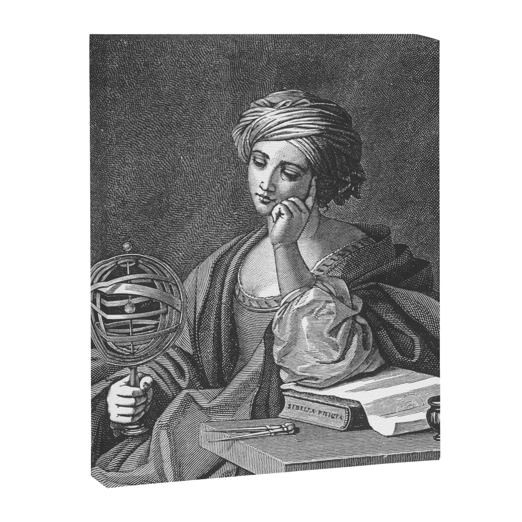 Urania, the muse of astronomy (anonymous Italian artist, 1885) Canvas Print Gallery Image 6