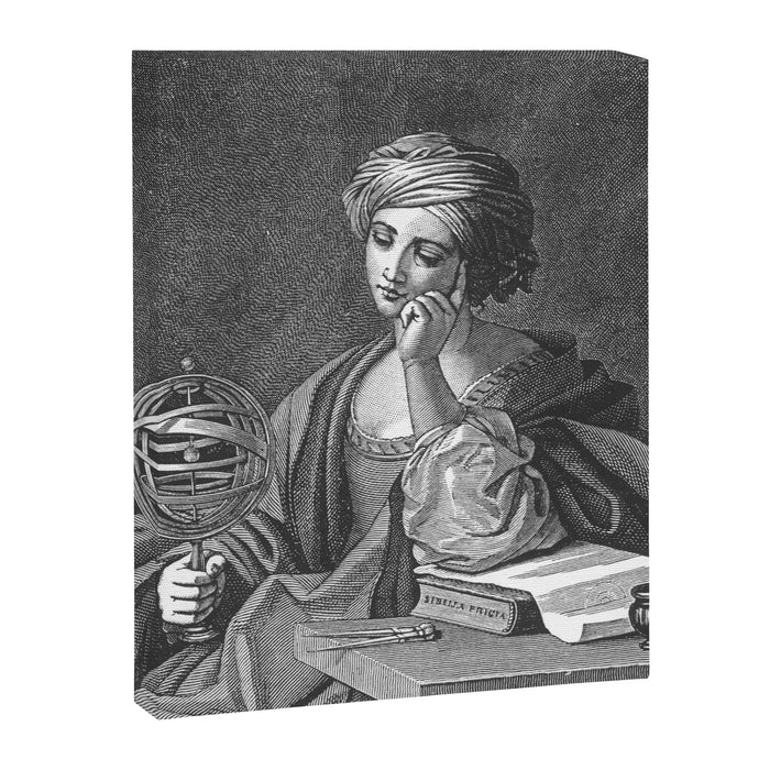 Urania, the muse of astronomy (anonymous Italian artist, 1885) Canvas Print Gallery Image 1