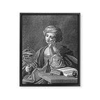 Urania, the muse of astronomy (anonymous Italian artist, 1885) Framed Canvas Print Gallery Image 6