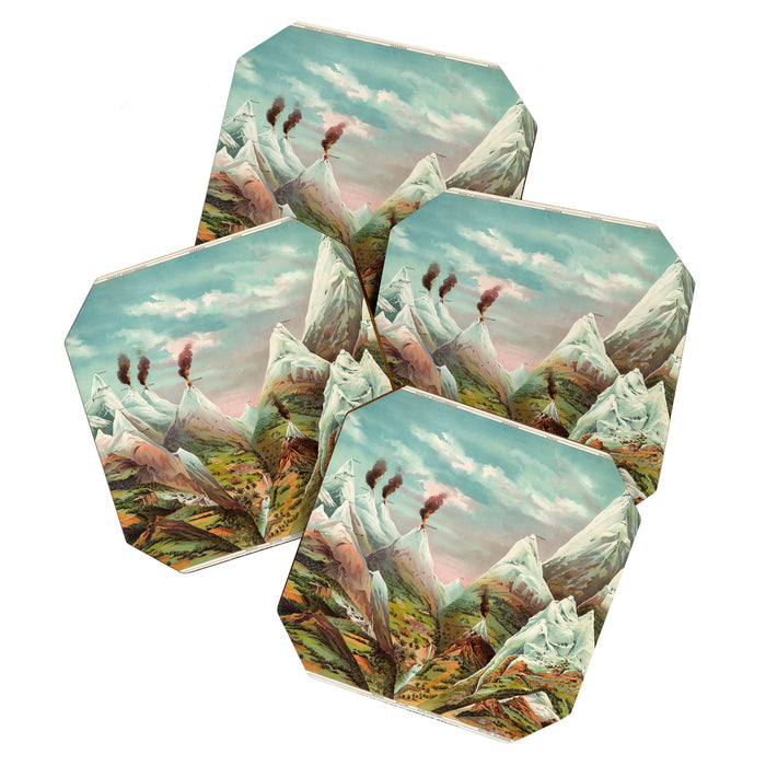 "View of Nature in Ascending Regions" by Levi Walter Yaggy, 1893 Coaster Gallery Image 1