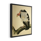 Vulture Divination from # An Almanac of Birds # Divinations for Uncertain Days Framed Canvas Print Gallery Image 2