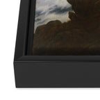"Wanderer above the Sea of Fog" ("Der Wanderer über dem Nebelmeer") by Caspar David Friedrich, circa 1817  Framed Canvas Print Gallery Image 3