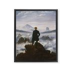 "Wanderer above the Sea of Fog" ("Der Wanderer über dem Nebelmeer") by Caspar David Friedrich, circa 1817  Framed Canvas Print Gallery Image 6